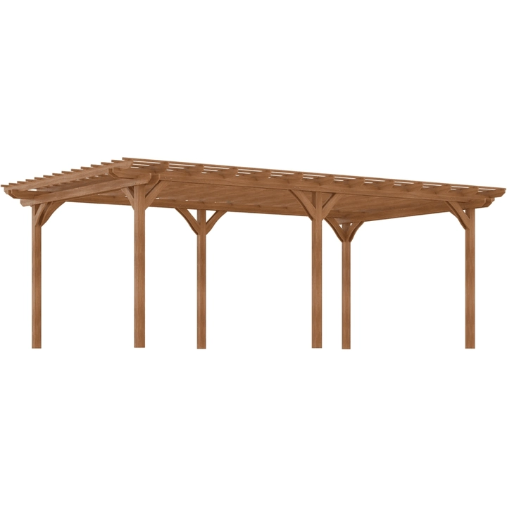 outsunny 12x20 wood pergola
