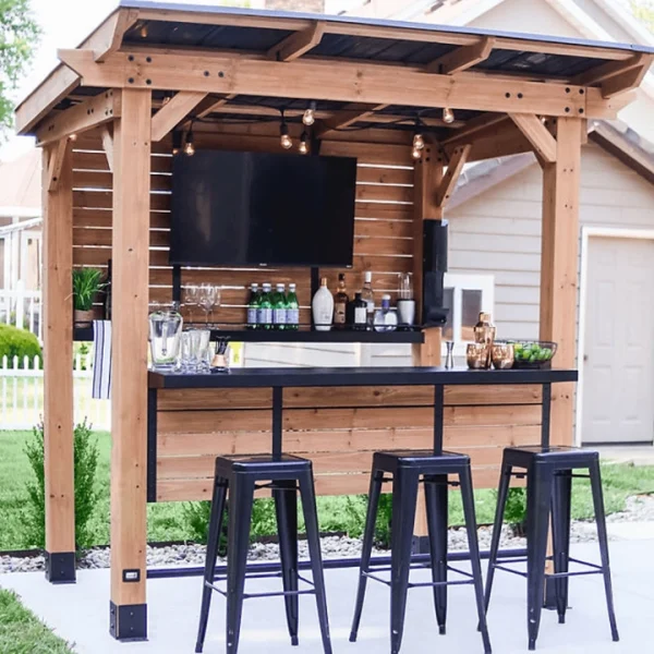 backyarddiscovery cedar springs outdoor bar