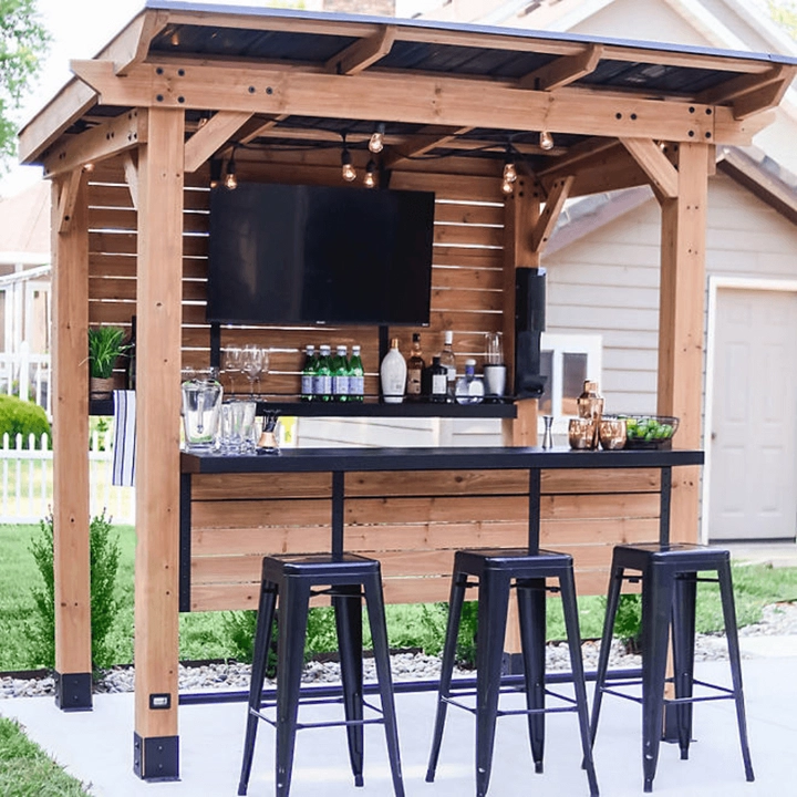 backyarddiscovery cedar springs outdoor bar