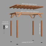 backyarddiscovery delray cedar pergola