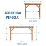 backyarddiscovery delray cedar pergola