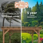 backyarddiscovery delray cedar pergola