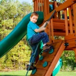 gorilla empire extreme wooden swing set