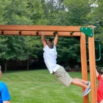 gorilla empire extreme wooden swing set