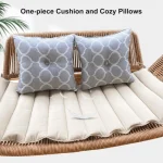 purple leaf 2 seat cloud swing