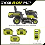 ryobi 80v 42in electric tractor