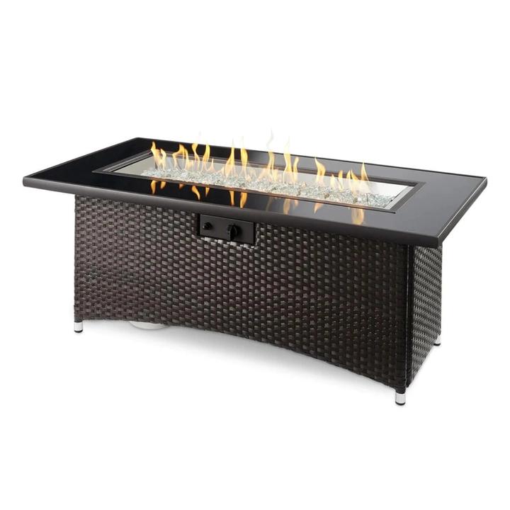 outdoorrooms linear propane fire pit
