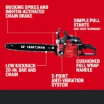 Craftsman s205 46cc gas chainsaw