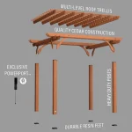backyarddiscovery 12x10 cedar pergola