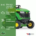 John Deere s100 riding lawn mower