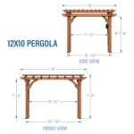 backyarddiscovery 12x10 cedar pergola