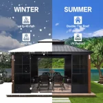 purple leaf 12x14 hardtop gazebo