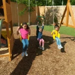 kidkraft mockingbird view wooden swing set