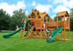 gorilla empire extreme wooden swing set
