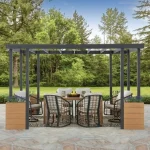 sunjoy marbella steel pergola