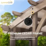 sojag bellucci cedar pergola