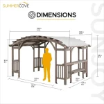 sojag bellucci cedar pergola