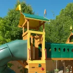 kidkraft mockingbird view wooden swing set