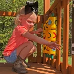 gorilla mountaineer treehouse wooden swing set