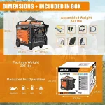 genmax 11000w tri-fuel generator