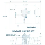 backyarddiscovery skyfort ii playground swing set