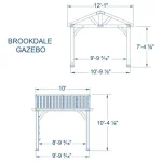 backyarddiscovery brookdale 12x10 wooden gazebo