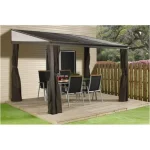 sojag portland 10x12 wall gazebo