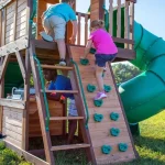 backyarddiscovery cedar cove swing set