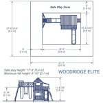 backyarddiscovery woodridge elite wooden swing set