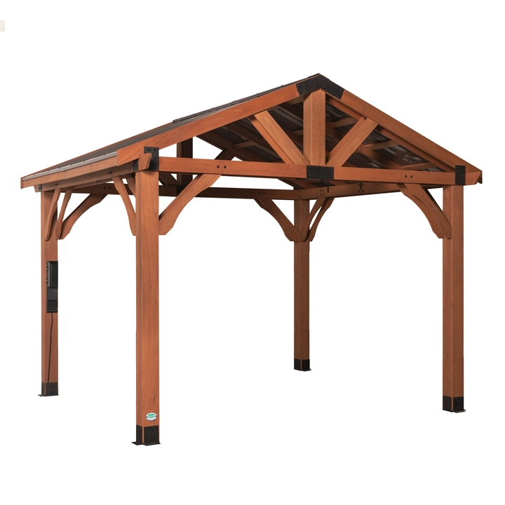 backyarddiscovery brookdale 12x10 wooden gazebo