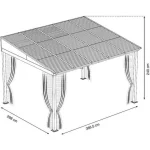 sojag portland 10x12 wall gazebo