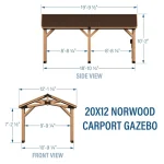 backyarddiscovery norwood 20x12 carport